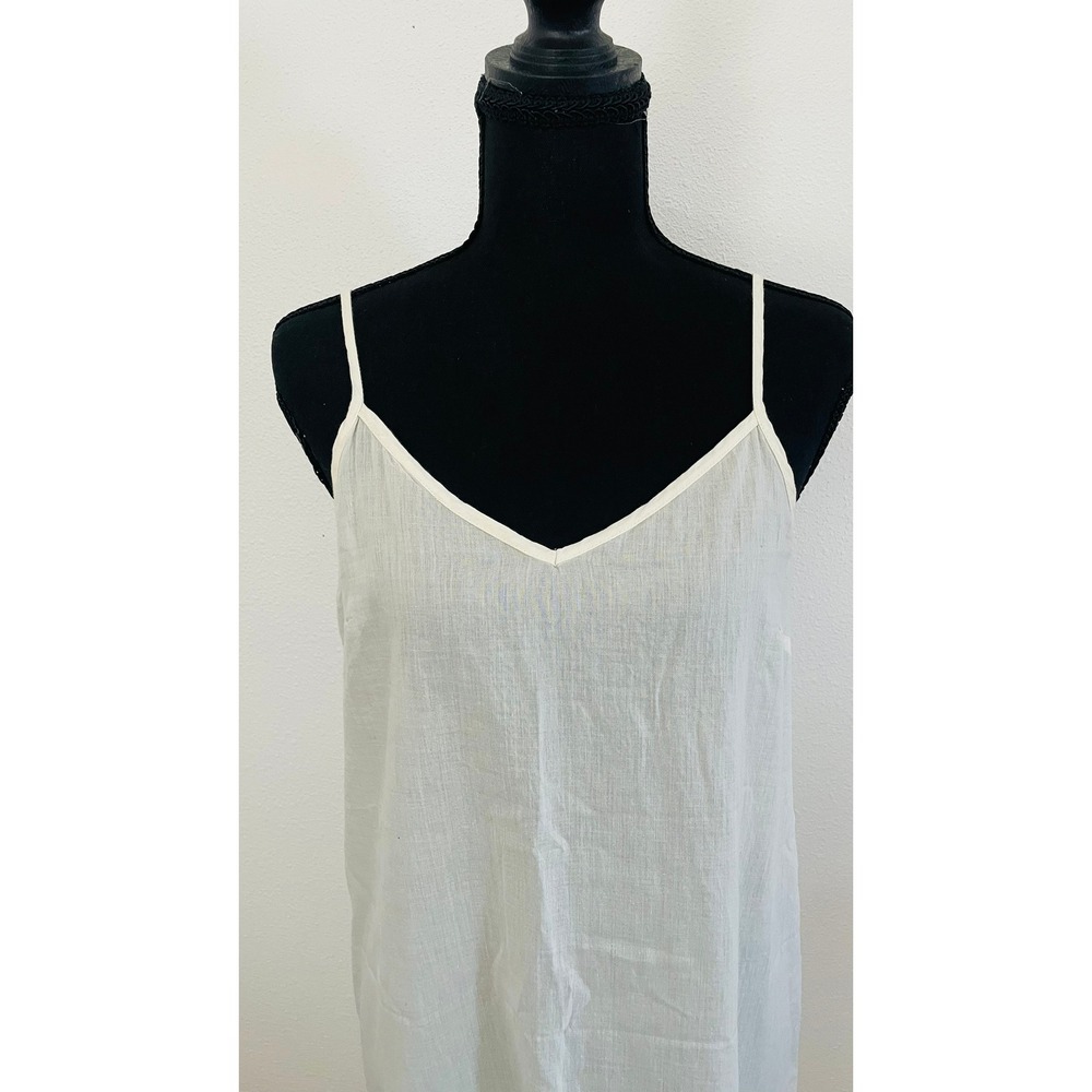 THE GREAT. Cotton Semi-Sheer Maxi Slip 0 Dress Lightweight Cream Sexy Fairy $425 - Picture 2 of 10